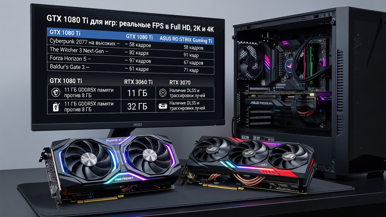 GTX 1080 Ti для игр: реальные FPS в Full HD, 2K и 4K